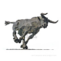 Antique garden metal animal statue cast bronze bull sculpture